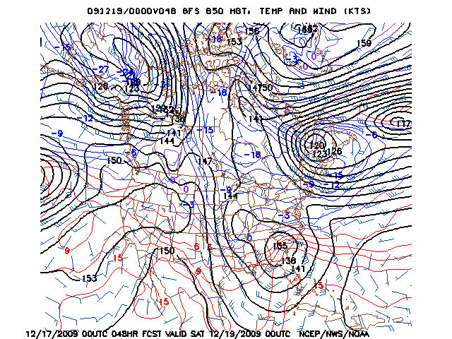 image of 850mb Temp, Ht