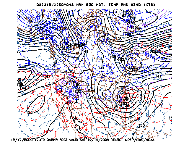 image of 850mb Temp, Ht