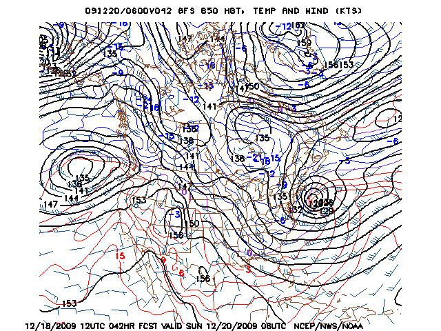 image of 850mb Temp, Ht