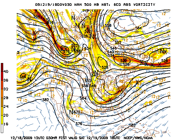 image of 500mb Vort, Ht