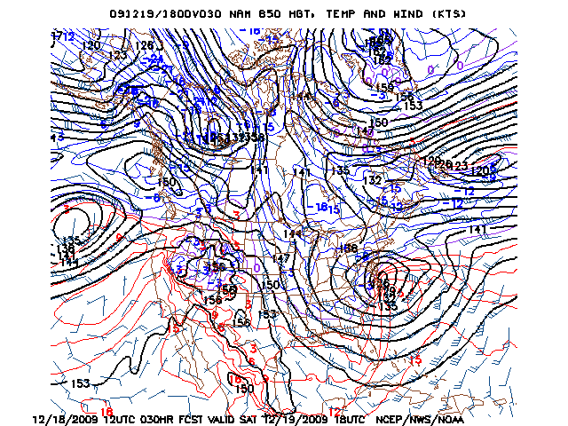 image of 850mb Temp, Ht