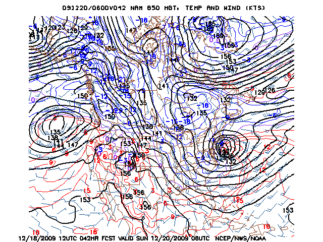 image of 850mb Temp, Ht