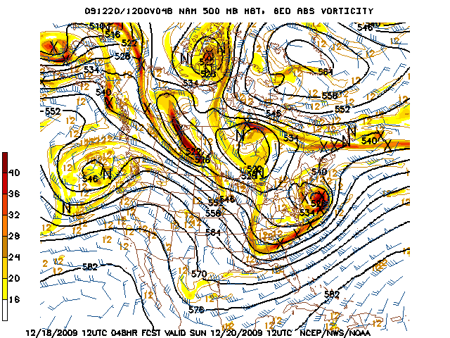 image of 500mb Vort, Ht