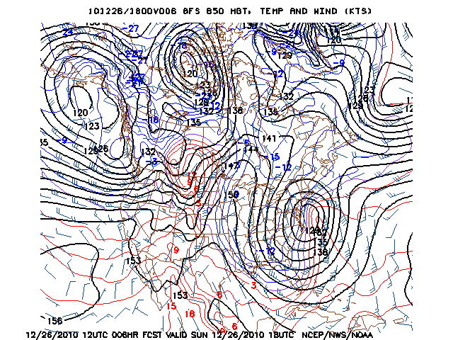 image of 850mb Temp, Ht