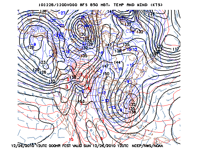 image of 850mb Temp, Ht