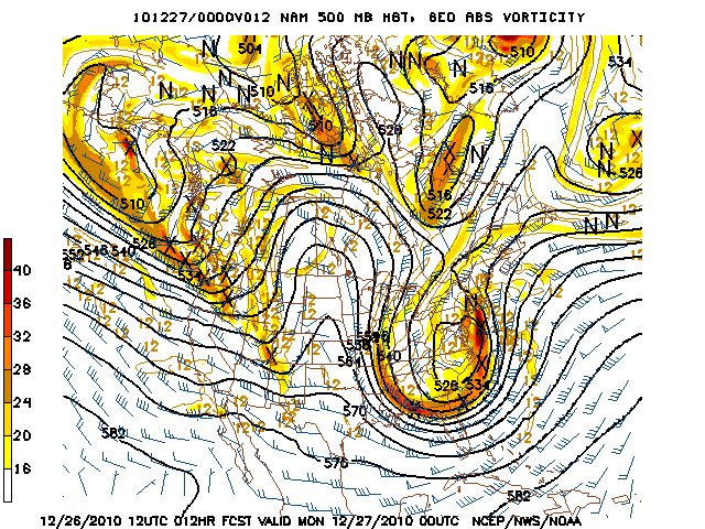 image of 500mb Vort, Ht