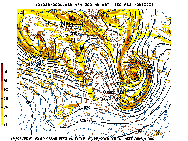 image of 500mb Vort, Ht