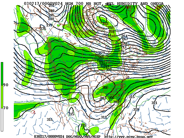 image of 700mb RH, Ht