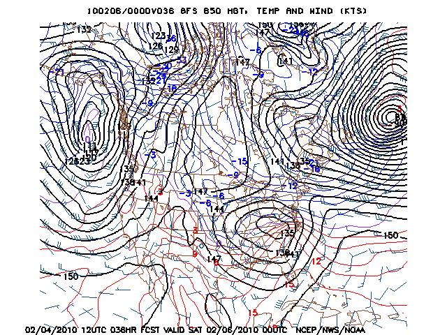 image of 850mb Temp, Ht