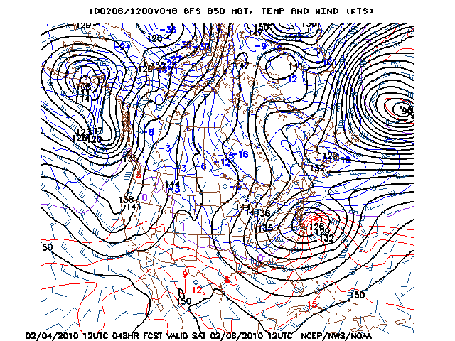 image of 850mb Temp, Ht