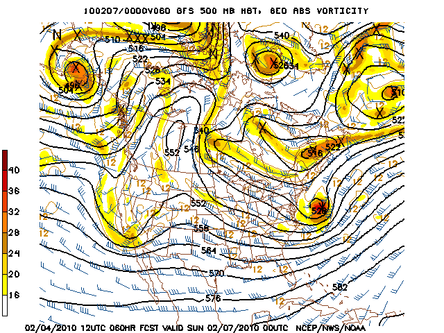 image of 500mb Vort, Ht