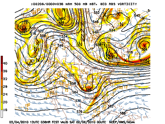 image of 500mb Vort, Ht