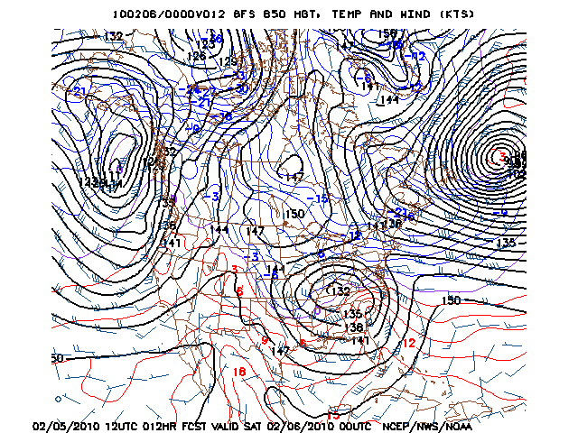 image of 850mb Temp, Ht