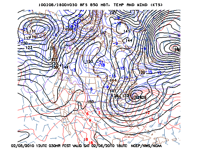 image of 850mb Temp, Ht