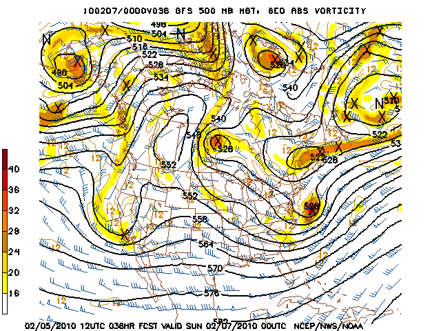 image of 500mb Vort, Ht