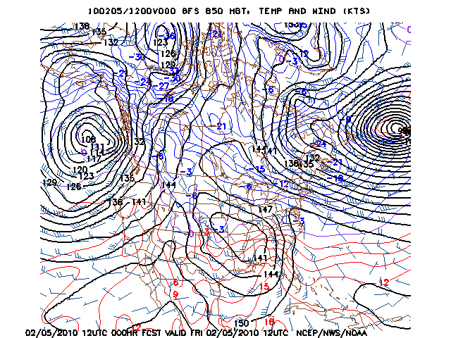 image of 850mb Temp, Ht