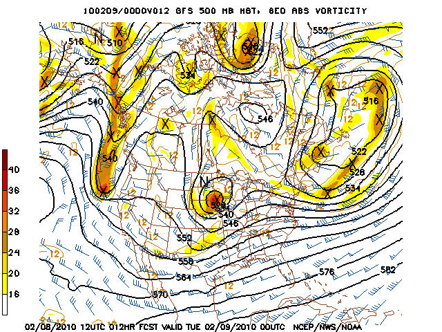 image of 500mb Vort, Ht