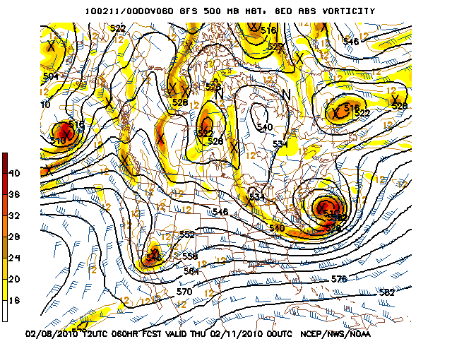 image of 500mb Vort, Ht