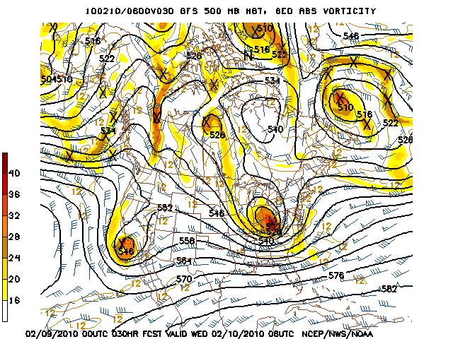 image of 500mb Vort, Ht