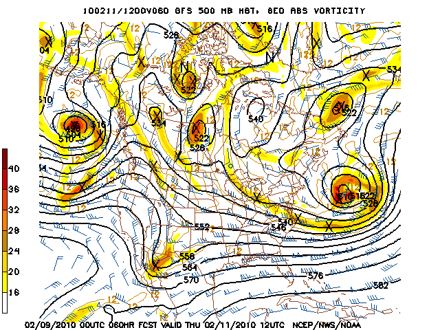 image of 500mb Vort, Ht